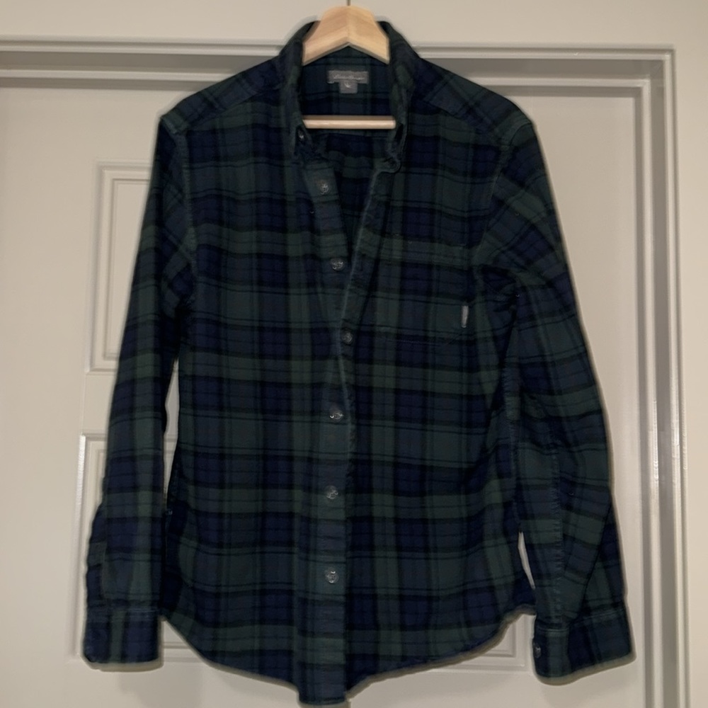 Cotton, Eddie Bauer flannel shirt